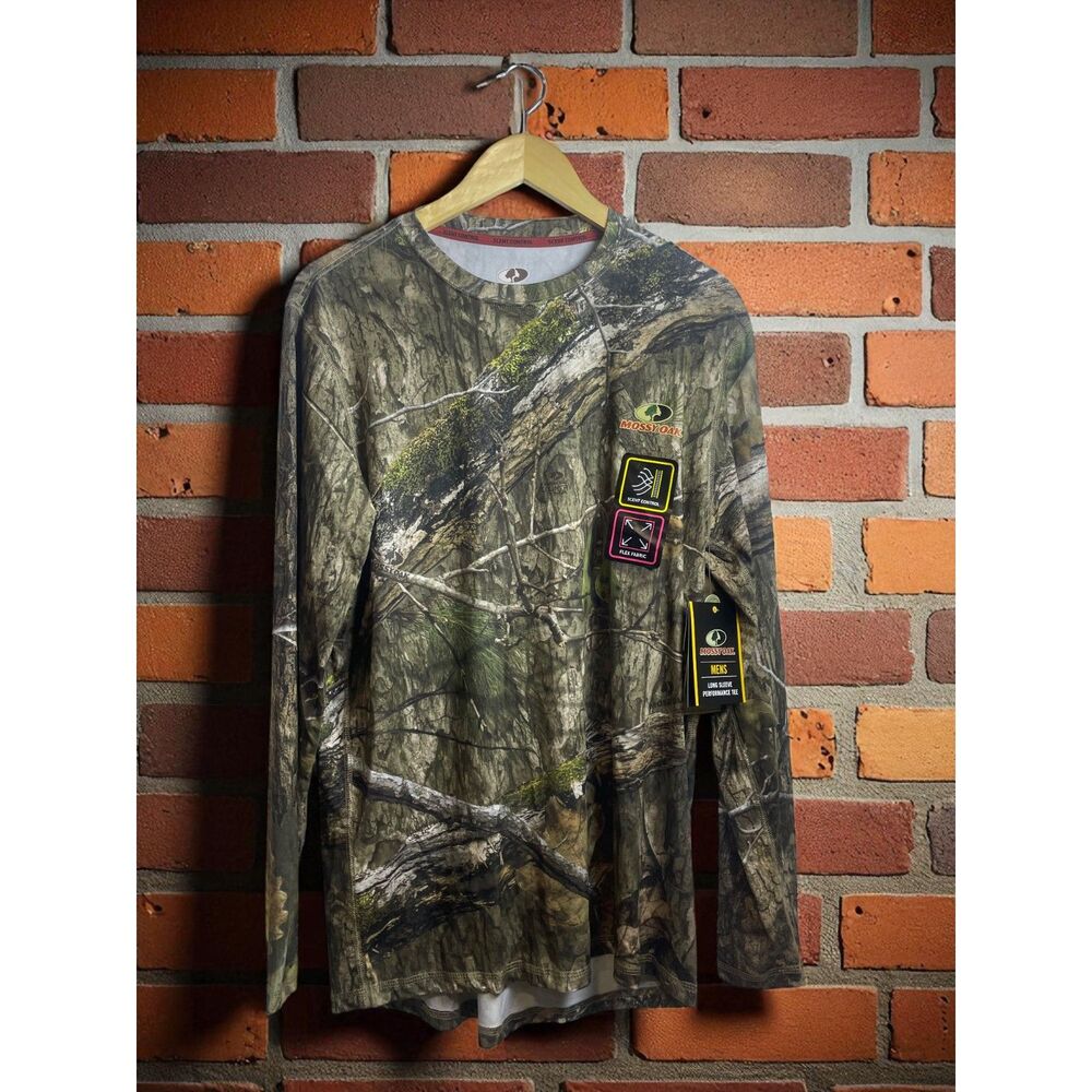 Mossy Oak Men's Long Sleeve Performance Tee – Camouflage – Size M – NWT